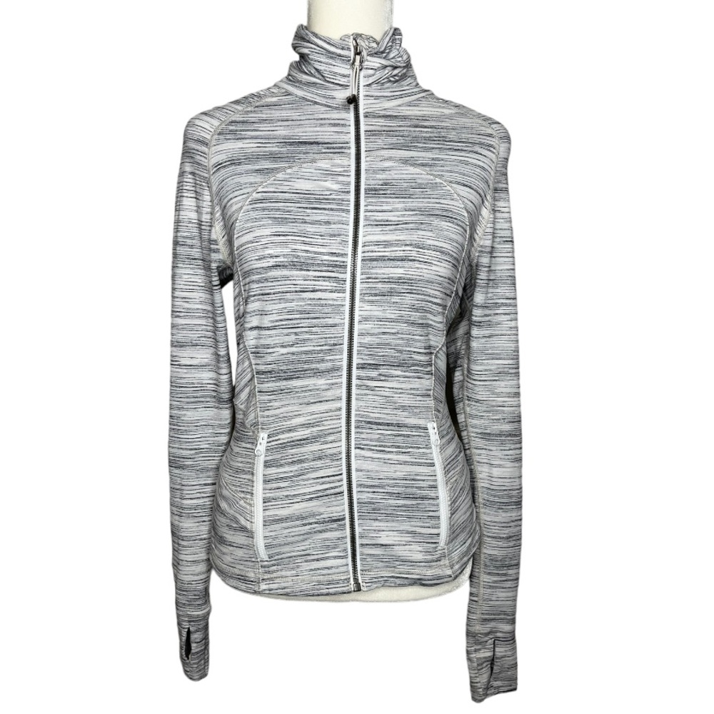 Lululemon Peplum Back Light Jacket Size 6 Gray